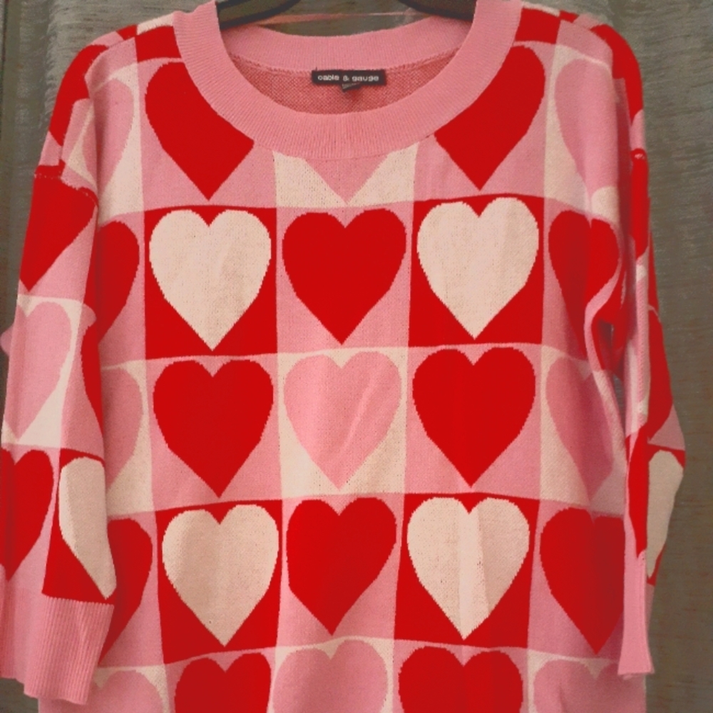 Hearts sweater